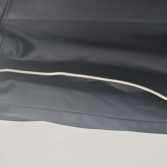 Express Satiny Loungewear Pajama Pants w Drawstring Waist Front Pockets Black - Picture 5 of 11